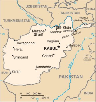 Map: AFGHANISTAN