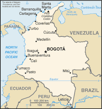 Map: COLOMBIA