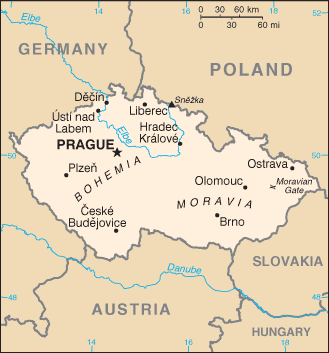 Map: CZECH REPUBLIC