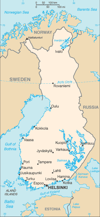 Map: FINLAND