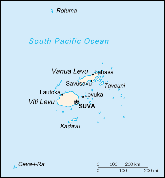 Map: FIJI