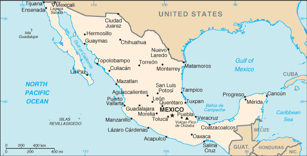 Map: MEXICO