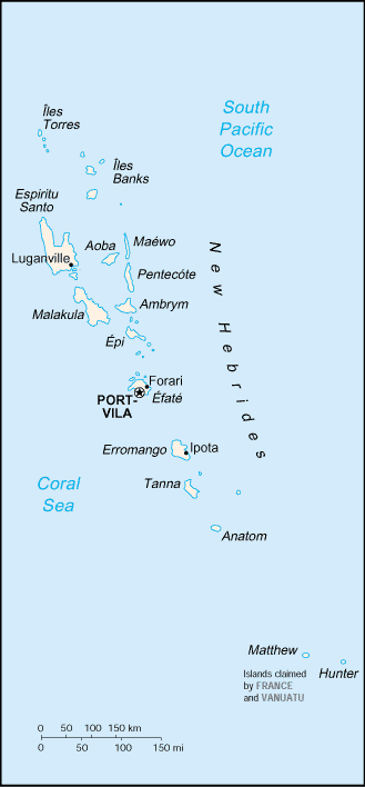 Map: VANUATU