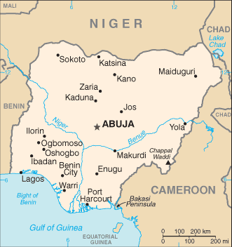 Map: NIGERIA