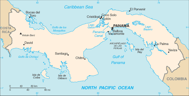 Map: PANAMA