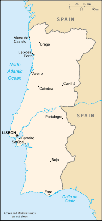 Map: PORTUGAL