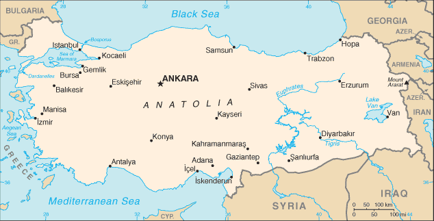 Map: TURKEY