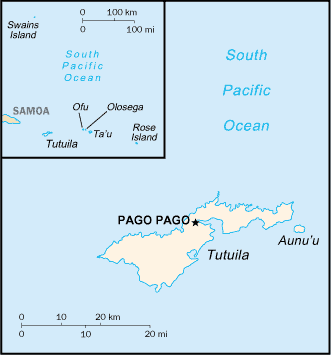Map: AMERICAN SAMOA