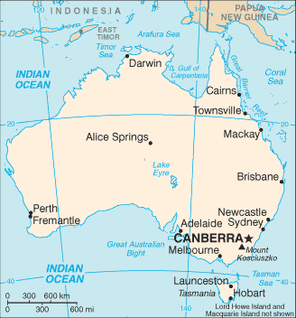 Map: AUSTRALIA