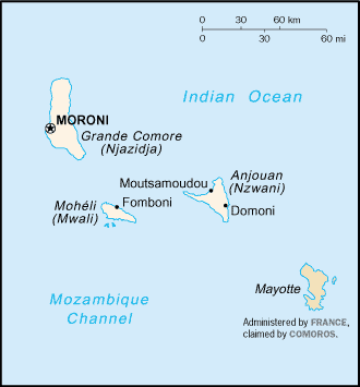 Map: COMOROS