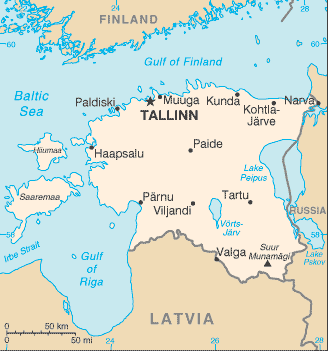 Map: ESTONIA