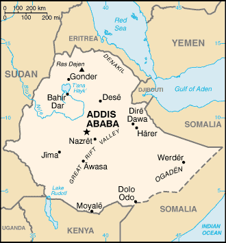 Map: ETHIOPIA