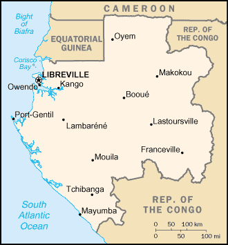 Map: GABON