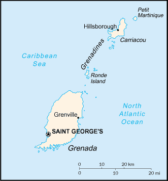 Map: GRENADA