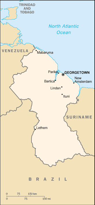Map: GUYANA