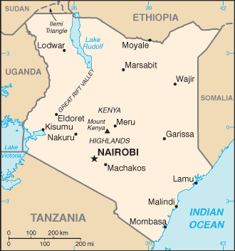 Map: KENYA