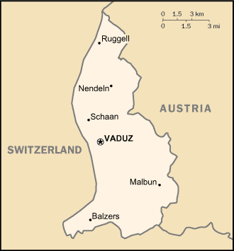 Map: LIECHTENSTEIN