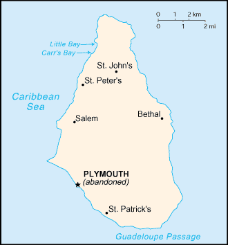 Map: MONTSERRAT