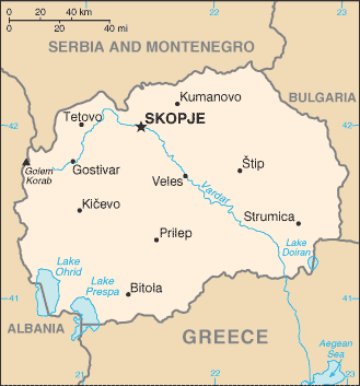 Map: MACEDONIA (YUGOSLAVIA)