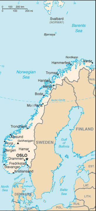 Map: NORWAY