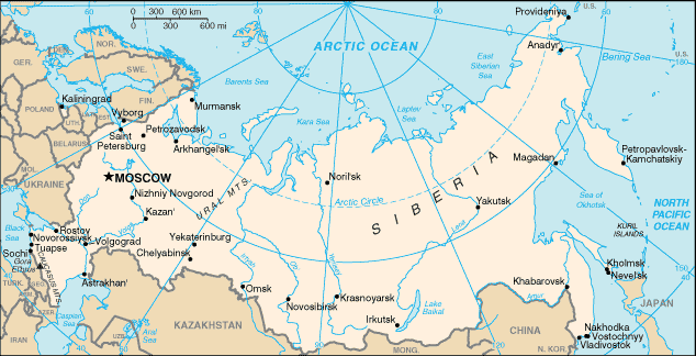 Map: RUSSIAN FEDERATION