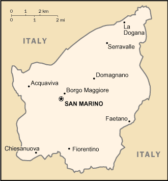 Map: SAN MARINO
