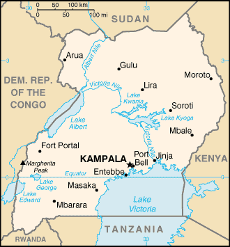 Map: UGANDA