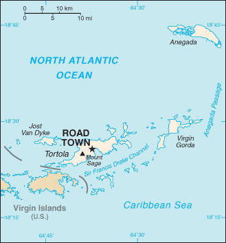 Map: VIRGIN ISLANDS, BRITISH