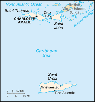 Map: VIRGIN ISLANDS, U.S.