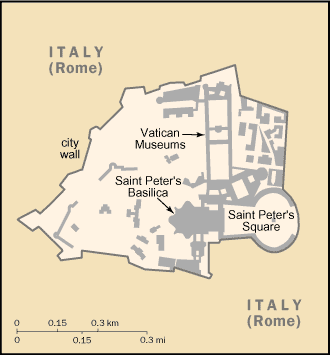 Map: VATICAN CITY