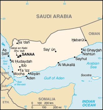 Map: YEMEN